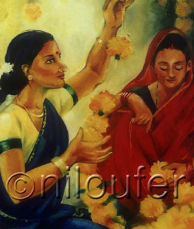 Utsav - Oils on canvas stretcher