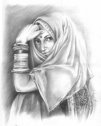 Bangles - pencil drawing